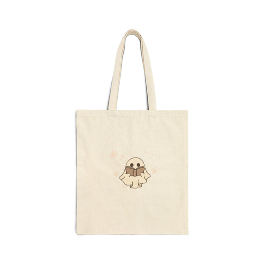Ghost Cotton Canvas Tote Bag